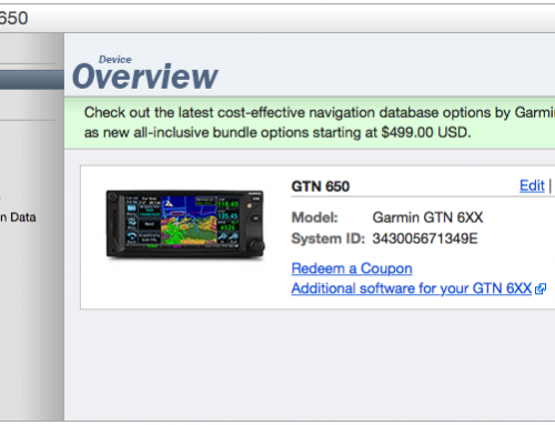 GTN 650 now runs International Standard PilotPak